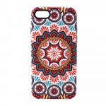 Wholesale iPhone 7 Plus Design Hybrid Case (Red Aztec)